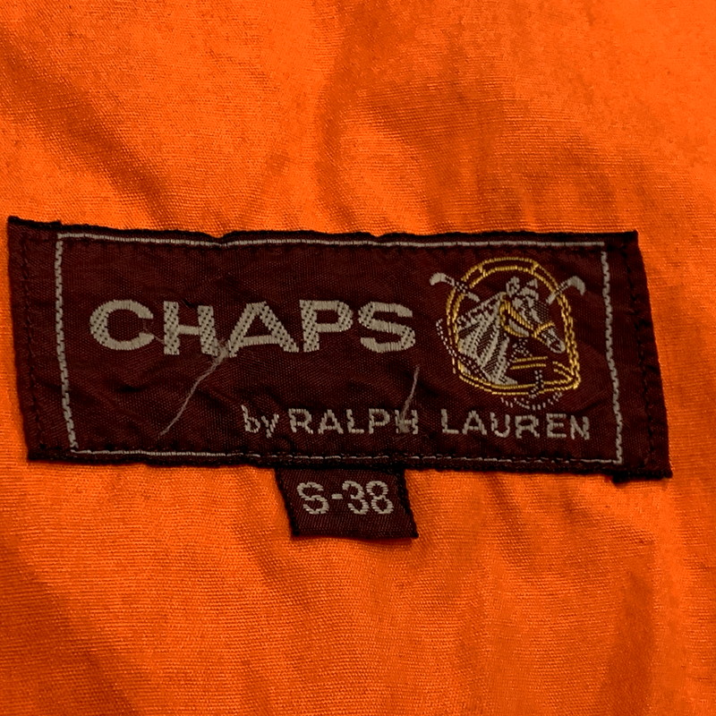 【中古品】【メンズ】  CHAPS RALPH LAUREN チャップス ラルフローレン 70-80S SWINGTOP JACKET スウィングトップジャケット 初期タグ アウター 146-241219-as-18-izu サイズ：S-38 カラー：オレンジ 万代Net店