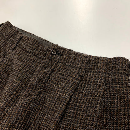 【中古品】【メンズ】 COMME des GARCONS HOMME コムデギャルソンオム 90S 2-TUCK WOOL TROUSERS HP-05031M AD1990 2タック ウールトラウザーズ パンツ ボトムス 151-241219-as-19-izu サイズ：M カラー：ブラウン系 万代Net店