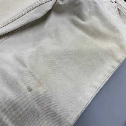 【現状渡し品】【メンズ】 Levi's リーバイス 90S 550 WHITE DENIM PANTS 40550-0252 ホワイトデニムパンツ 刻印575 オレンジタブ 95年4月製造 ジーンズ ズボン ボトムス 157-241222-ay-09-izu サイズ：31×32 カラー：ホワイト 万代Net店