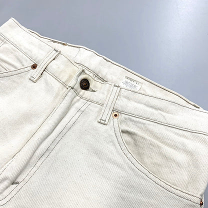 【現状渡し品】【メンズ】 Levi's リーバイス 90S 550 WHITE DENIM PANTS 40550-0252 ホワイトデニムパンツ 刻印575 オレンジタブ 95年4月製造 ジーンズ ズボン ボトムス 157-241222-ay-09-izu サイズ：31×32 カラー：ホワイト 万代Net店