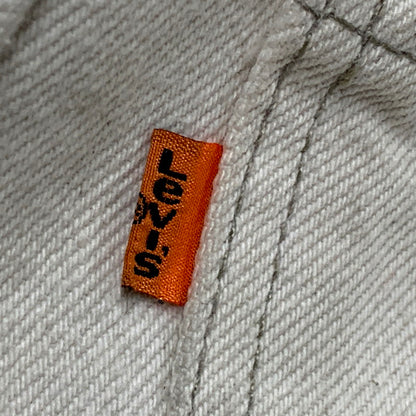 【現状渡し品】【メンズ】 Levi's リーバイス 90S 550 WHITE DENIM PANTS 40550-0252 ホワイトデニムパンツ 刻印575 オレンジタブ 95年4月製造 ジーンズ ズボン ボトムス 157-241222-ay-09-izu サイズ：31×32 カラー：ホワイト 万代Net店