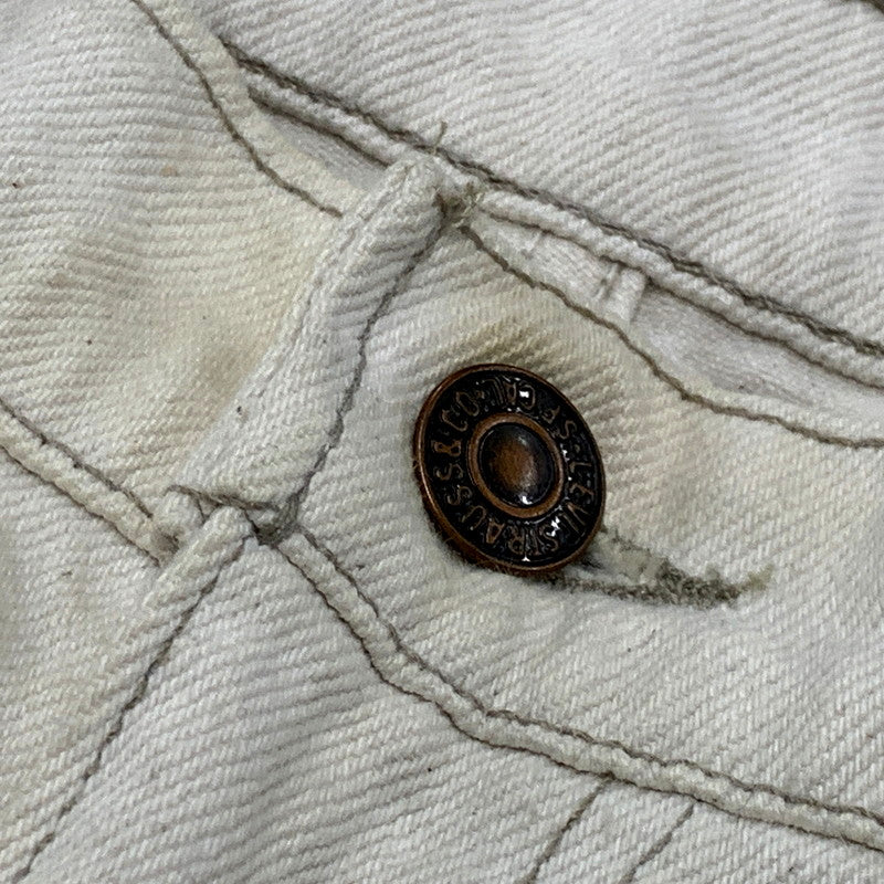 【現状渡し品】【メンズ】 Levi's リーバイス 90S 550 WHITE DENIM PANTS 40550-0252 ホワイトデニムパンツ 刻印575 オレンジタブ 95年4月製造 ジーンズ ズボン ボトムス 157-241222-ay-09-izu サイズ：31×32 カラー：ホワイト 万代Net店