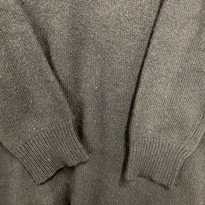 【中古品】【レディース】 RALPH LAUREN ラルフローレン 90S LS KNIT ONEPIECE ロングニット ロゴ 刺繍 ワンピース 170-241222-ay-13-izu サイズ：M カラー：ブラック 万代Net店