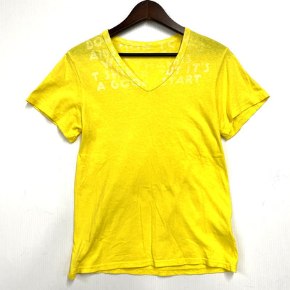 【中古品】【メンズ】  MAISON MARGIELA メゾンマルジェラ 01282 SS AIDS TEE ここのえタグ ショートスリーブエイズT トップス 半袖 141-241223-ma-06-izu サイズ：S カラー：黄 万代Net店