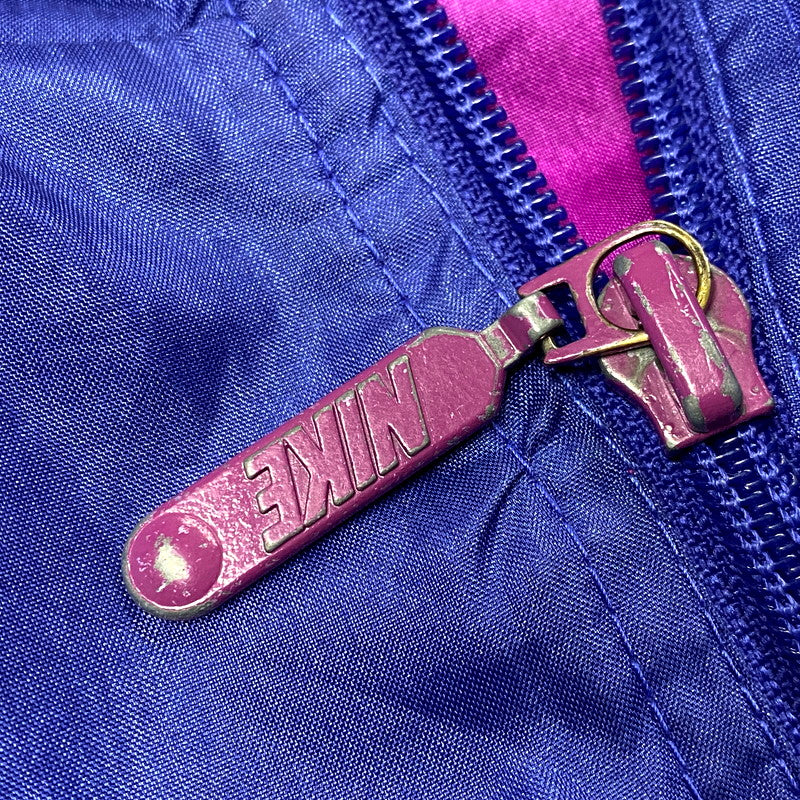 【中古品】【メンズ】 NIKE ナイキ 90S NYLON JACKET 90年代 銀タグ ナイロンジャケット アウター 長袖 146-241223-ma-07-izu サイズ：L カラー：紫系マルチ 万代Net店