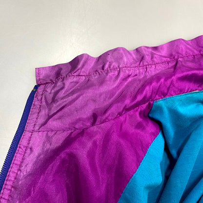 【中古品】【メンズ】 NIKE ナイキ 90S NYLON JACKET 90年代 銀タグ ナイロンジャケット アウター 長袖 146-241223-ma-07-izu サイズ：L カラー：紫系マルチ 万代Net店