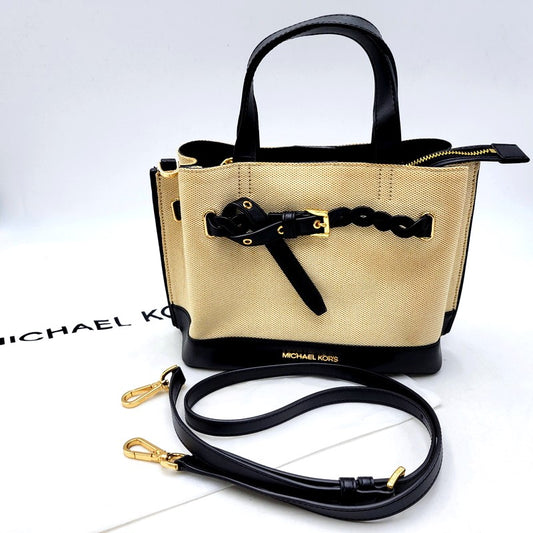 【中古品】【レディース】 Michael Kors マイケルコース 2WAY BAG 35S2GU5S1C ハンドバッグ ショルダーバッグ カバン 鞄 188-241221-as-32-izu カラー：ベージュ×ブラック 万代Net店