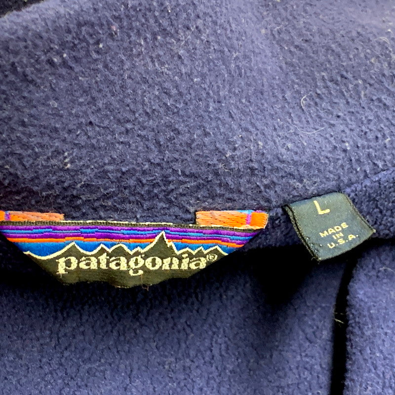 【中古品】【メンズ】 patagonia パタゴニア 80S SHELLED CAPILENE JACKET 42111 USA製 シェルド キャプリーン ジャケット アウター 144-241221-as-30-izu サイズ：L カラー：レッド 万代Net店