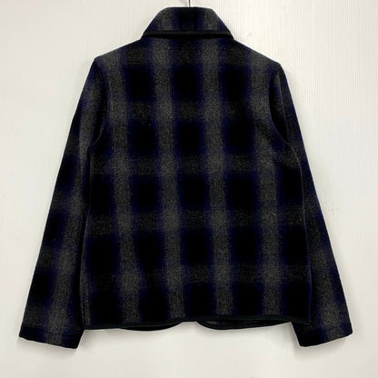 【中古品】【メンズ】 AA387-47003JJ WOOL CHECK SHAWL COLLAR JACKET ウールチェックショールカラージャケット アウター 長袖 147-241223-ma-08-izu サイズ：S カラー：マルチ 万代Net店