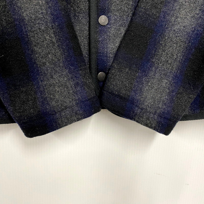 【中古品】【メンズ】 AA387-47003JJ WOOL CHECK SHAWL COLLAR JACKET ウールチェックショールカラージャケット アウター 長袖 147-241223-ma-08-izu サイズ：S カラー：マルチ 万代Net店