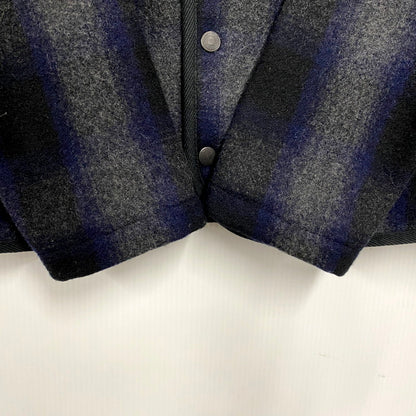【中古品】【メンズ】 AA387-47003JJ WOOL CHECK SHAWL COLLAR JACKET ウールチェックショールカラージャケット アウター 長袖 147-241223-ma-08-izu サイズ：S カラー：マルチ 万代Net店