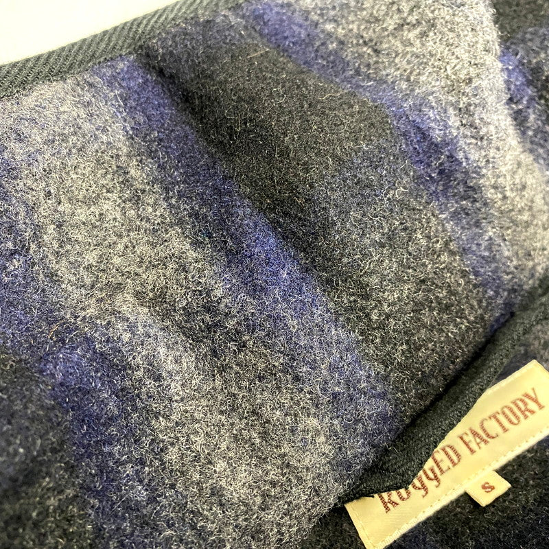 【中古品】【メンズ】 AA387-47003JJ WOOL CHECK SHAWL COLLAR JACKET ウールチェックショールカラージャケット アウター 長袖 147-241223-ma-08-izu サイズ：S カラー：マルチ 万代Net店