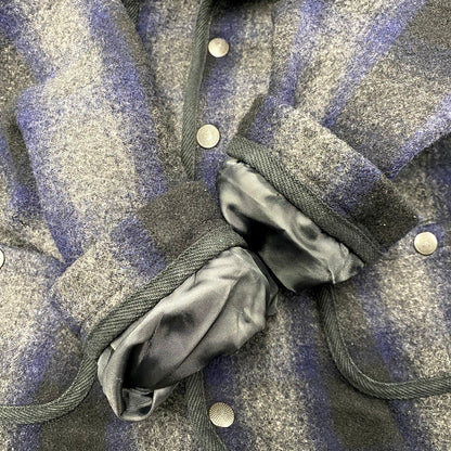【中古品】【メンズ】 AA387-47003JJ WOOL CHECK SHAWL COLLAR JACKET ウールチェックショールカラージャケット アウター 長袖 147-241223-ma-08-izu サイズ：S カラー：マルチ 万代Net店