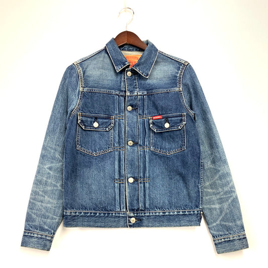 【中古品】【メンズ】 HYSTERIC GLAMOUR ヒステリックグラマー USED 2ND TYPE DENIM JACKET 0261AB10 ユーズド セカンドタイプ デニムジャケット アウター 140-241221-as-27-izu サイズ：S カラー：インディゴ 万代Net店