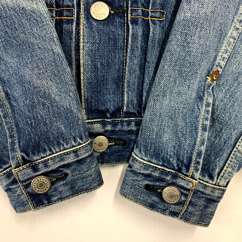 【中古品】【メンズ】 HYSTERIC GLAMOUR ヒステリックグラマー USED 2ND TYPE DENIM JACKET 0261AB10 ユーズド セカンドタイプ デニムジャケット アウター 140-241221-as-27-izu サイズ：S カラー：インディゴ 万代Net店