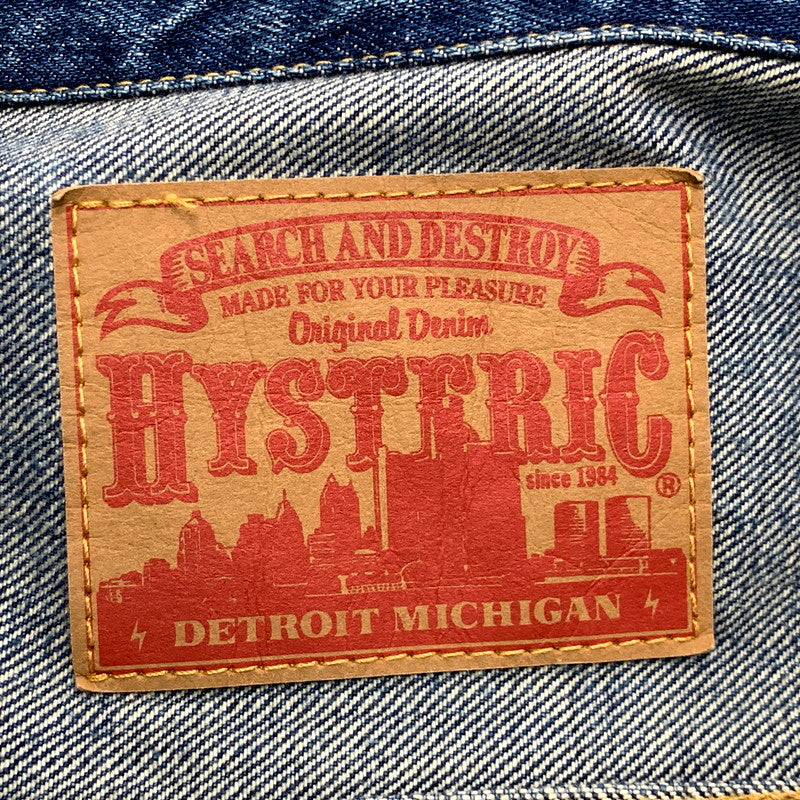 【中古品】【メンズ】 HYSTERIC GLAMOUR ヒステリックグラマー USED 2ND TYPE DENIM JACKET 0261AB10 ユーズド セカンドタイプ デニムジャケット アウター 140-241221-as-27-izu サイズ：S カラー：インディゴ 万代Net店