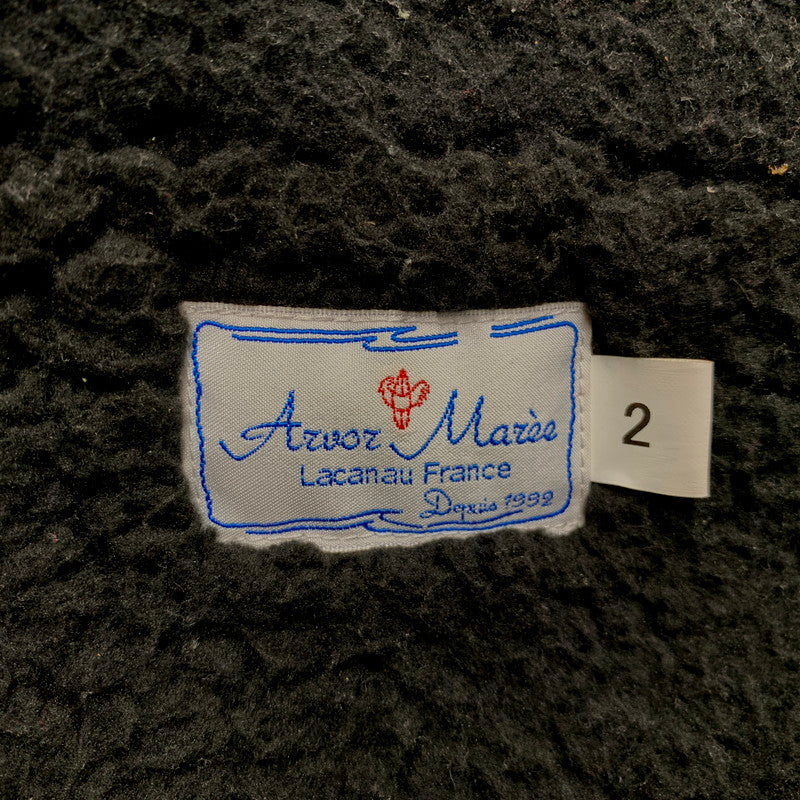 【中古品】【メンズ】 ARVOR MAREE アルボーマレー BOA LINER HOODED JACKET ボアライナーフーデッドジャケット アウター 長袖 141-241223-ma-18-izu サイズ：2 カラー：紺 万代Net店