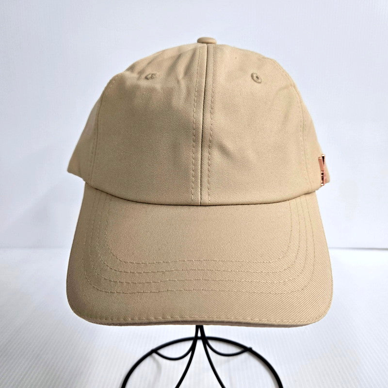 【中古美品】【メンズ/レディース】  VARZAR ROSE GOLD STUD OVER FIT BALL CAP バザール ローズゴールド スタッズ オーバーフィット ベースボール キャップ 帽子 服飾雑貨 185-241222-ay-37-izu サイズ：F カラー：ベージュ 万代Net店