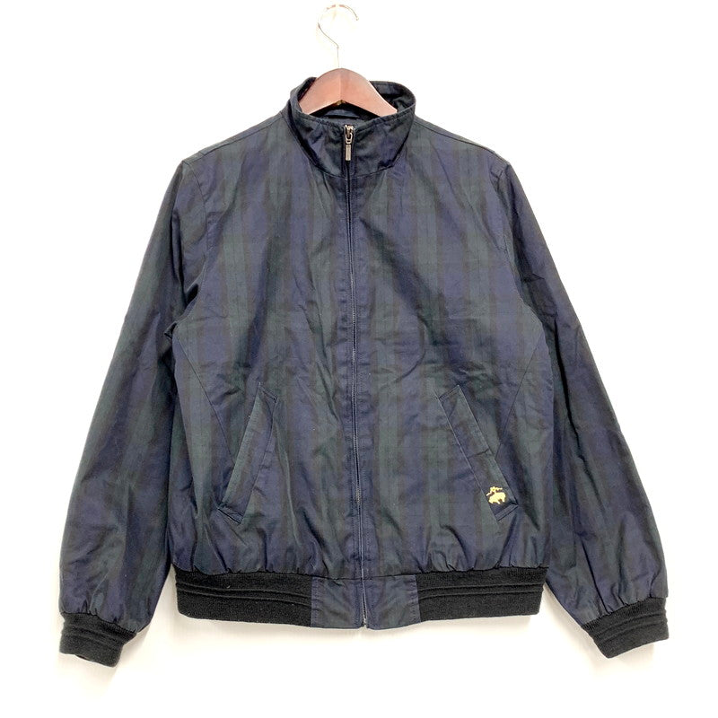 【中古品】【メンズ】 Brooks Brothers ブルックスブラザーズ 55501-02 CHECK ZIP BLOUSON チェックジップブルゾン アウター 長袖 147-241223-ma-39-izu サイズ：S カラー：グリーン/ネイビー 万代Net店