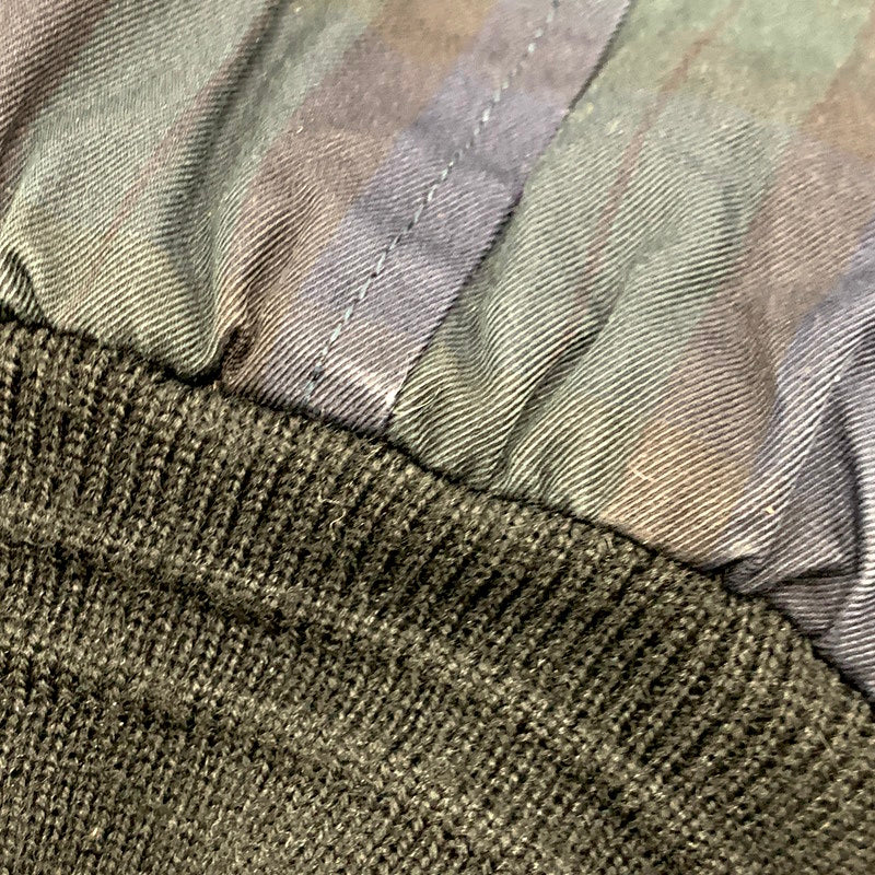 【中古品】【メンズ】 Brooks Brothers ブルックスブラザーズ 55501-02 CHECK ZIP BLOUSON チェックジップブルゾン アウター 長袖 147-241223-ma-39-izu サイズ：S カラー：グリーン/ネイビー 万代Net店