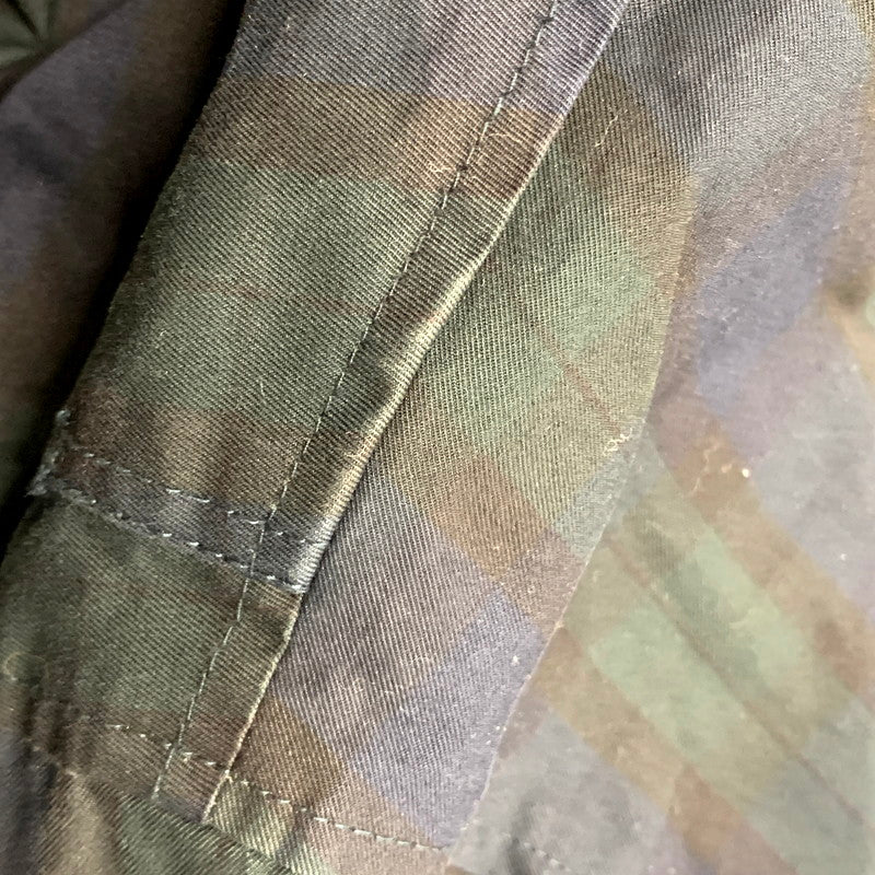 【中古品】【メンズ】 Brooks Brothers ブルックスブラザーズ 55501-02 CHECK ZIP BLOUSON チェックジップブルゾン アウター 長袖 147-241223-ma-39-izu サイズ：S カラー：グリーン/ネイビー 万代Net店