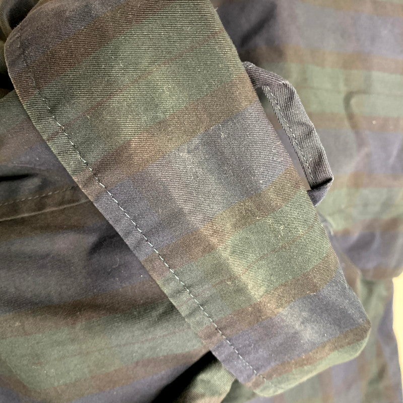 【中古品】【メンズ】 Brooks Brothers ブルックスブラザーズ 55501-02 CHECK ZIP BLOUSON チェックジップブルゾン アウター 長袖 147-241223-ma-39-izu サイズ：S カラー：グリーン/ネイビー 万代Net店