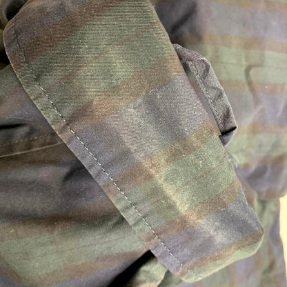 【中古品】【メンズ】 Brooks Brothers ブルックスブラザーズ 55501-02 CHECK ZIP BLOUSON チェックジップブルゾン アウター 長袖 147-241223-ma-39-izu サイズ：S カラー：グリーン/ネイビー 万代Net店