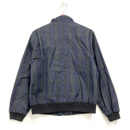 【中古品】【メンズ】 Brooks Brothers ブルックスブラザーズ 55501-02 CHECK ZIP BLOUSON チェックジップブルゾン アウター 長袖 147-241223-ma-39-izu サイズ：S カラー：グリーン/ネイビー 万代Net店