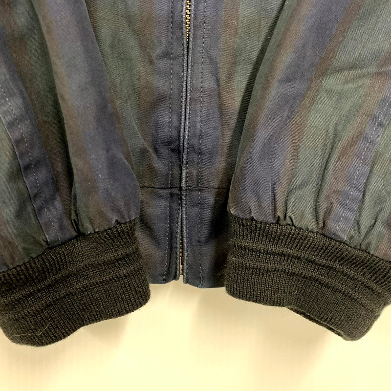 【中古品】【メンズ】 Brooks Brothers ブルックスブラザーズ 55501-02 CHECK ZIP BLOUSON チェックジップブルゾン アウター 長袖 147-241223-ma-39-izu サイズ：S カラー：グリーン/ネイビー 万代Net店