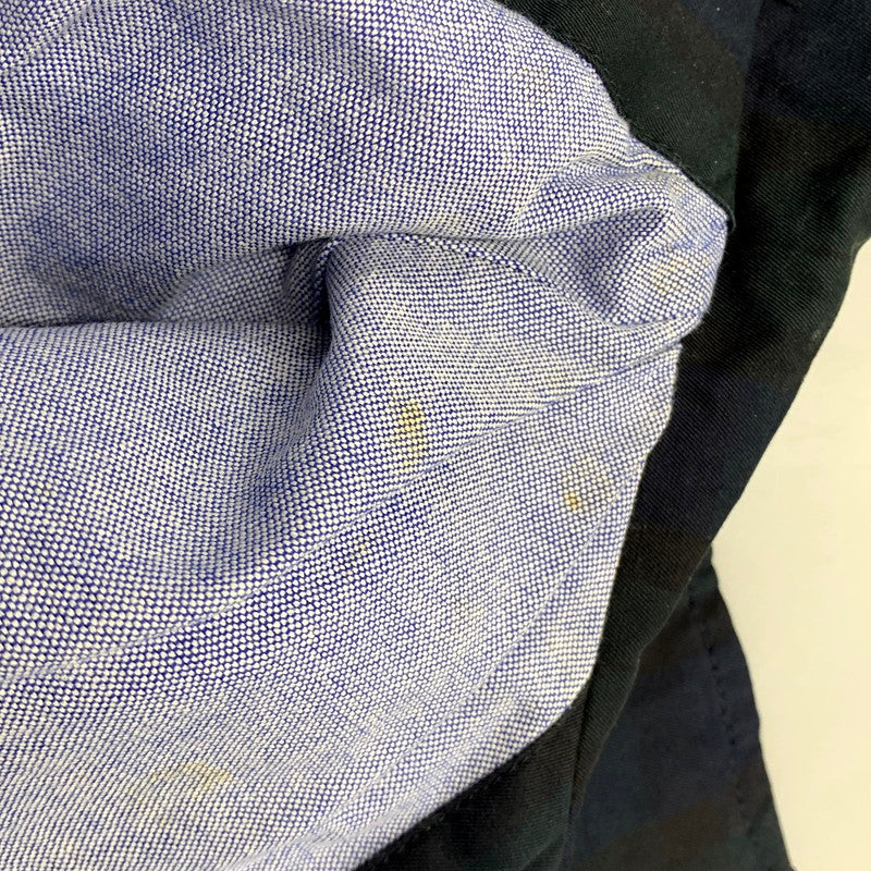 【中古品】【メンズ】 Brooks Brothers ブルックスブラザーズ 55501-02 CHECK ZIP BLOUSON チェックジップブルゾン アウター 長袖 147-241223-ma-39-izu サイズ：S カラー：グリーン/ネイビー 万代Net店