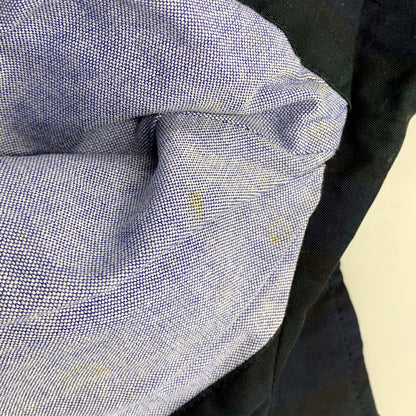 【中古品】【メンズ】 Brooks Brothers ブルックスブラザーズ 55501-02 CHECK ZIP BLOUSON チェックジップブルゾン アウター 長袖 147-241223-ma-39-izu サイズ：S カラー：グリーン/ネイビー 万代Net店