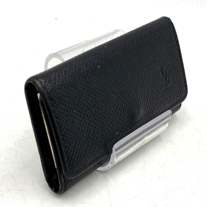 【中古品】【メンズ/レディース】 LOUIS VUITTON ルイ・ヴィトン CA0071 M30522 タイガ ミュルティクレ4 キーケース 4連 小物 179-241223-ma-31-izu カラー：黒 万代Net店