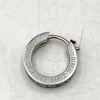 【中古品】【メンズ/レディース】 DIESEL ディーゼル LOGO PIERCE DX1316 ピアス 片耳用 STEEL アクセサリー 192-241230-ay-19-izu カラー：シルバー 万代Net店