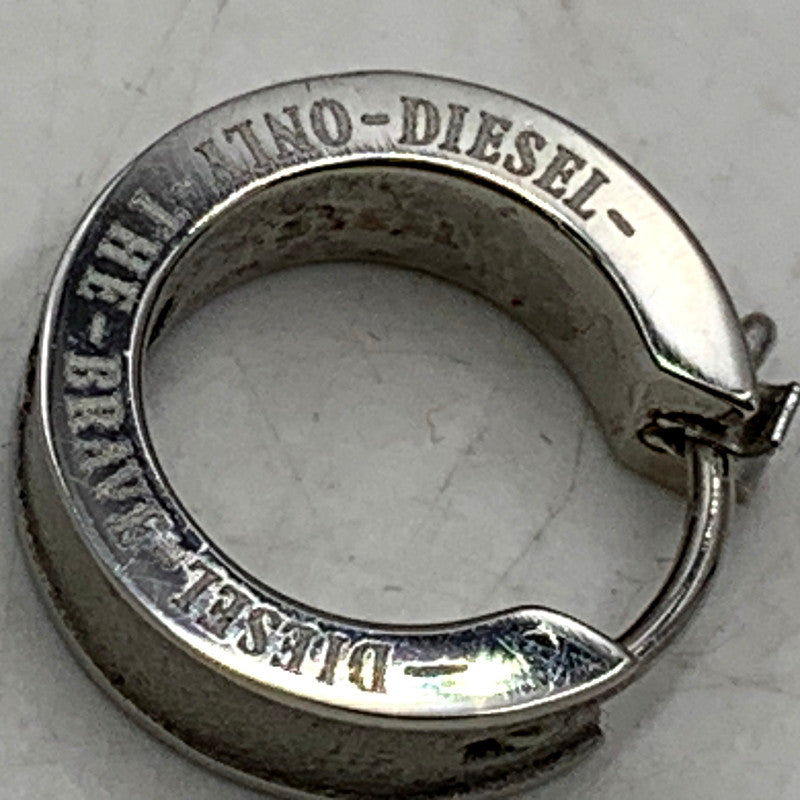 【中古品】【メンズ/レディース】 DIESEL ディーゼル LOGO PIERCE DX1316 ピアス 片耳用 STEEL アクセサリー 192-241230-ay-19-izu カラー：シルバー 万代Net店