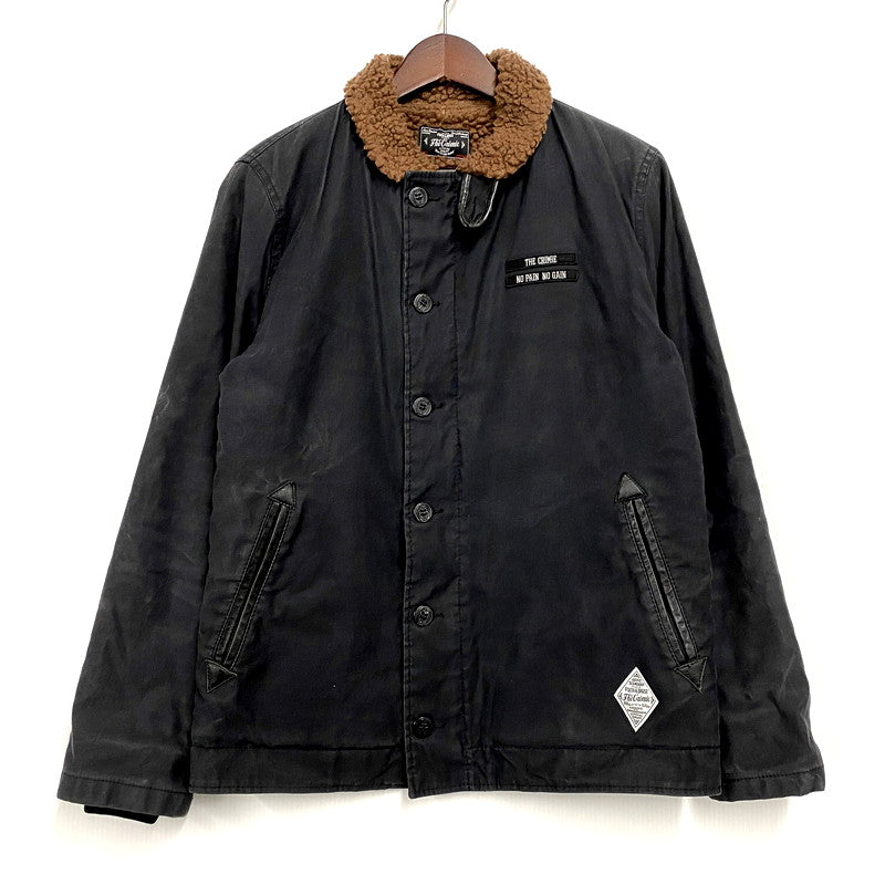 【中古品】【メンズ】  THE CRIMIE BOA LINER WORK JACKET クライミー ボアライナーワークジャケット アウター 142-241226-ay-07-izu サイズ：M カラー：ブラック 万代Net店