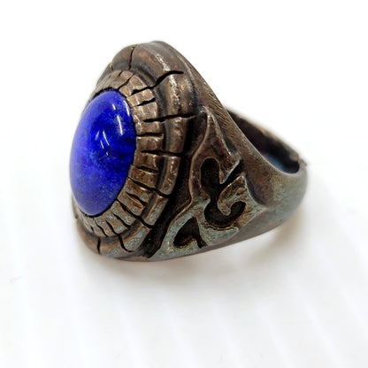 【現状渡し品】【メンズ/レディース】  UNKNOWN 925 STONE SILVER RING ストーン シルバー リング 指輪 アクセサリー 192-241224-as-20-izu カラー：シルバー系 万代Net店