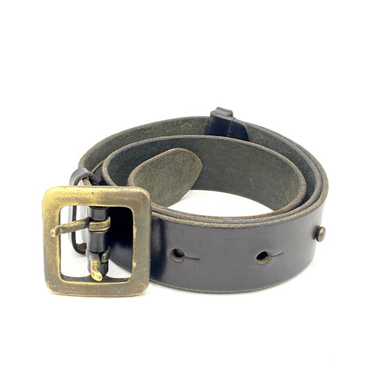 【中古品】【メンズ】  KADOYA カドヤ M.I.R SPEC LEATHER BELT ミルスペック レザーベルト 小物 205-241229-as-05-izu カラー：ブラック系 万代Net店