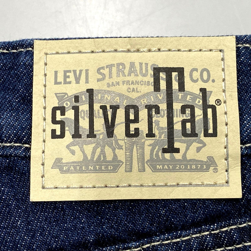 【中古品】【レディース】 Levi's リーバイス SILVER TAB LOW BAGGY CROP WIDE DENIM PANTS A6281-0001 シルバータブ ローバギークロップ ワイドデニムパンツ ジーンズ ズボン ボトムス 171-241230-ay-05-izu サイズ：23 カラー：インディゴ 万代Net店