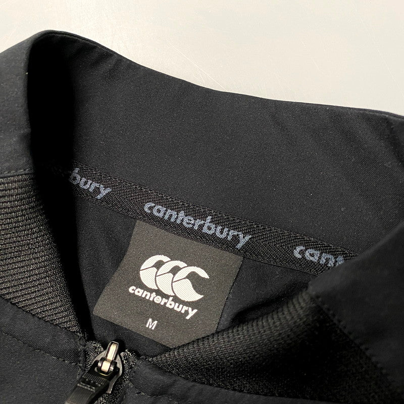 【中古品】【メンズ】  CANTERBURY ZIP BLOUSON RP71539 カンタベリー ジップ ブルゾン ジャケット スポーツウェア ライトアウター 147-241230-ay-11-izu サイズ：M カラー：ブラック 万代Net店