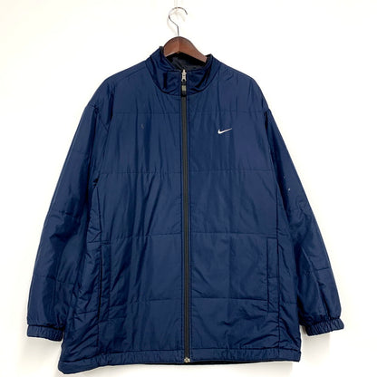 【現状渡し品】【メンズ】  NIKE GOLF ナイキゴルフ REVERSIBLE NYLON JACKET U20309EAG リバーシブル ナイロンジャケット アウター 146-241231-as-04-izu サイズ：XL カラー：ブラック/ネイビー 万代Net店