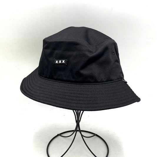 【中古品】【メンズ/レディース】  GOD SELECTION XXX BUCKET HAT ゴッドセレクション トリプルエックス バケットハット 帽子 服飾雑貨 185-241230-ay-20-izu サイズ：59cm カラー：ブラック 万代Net店