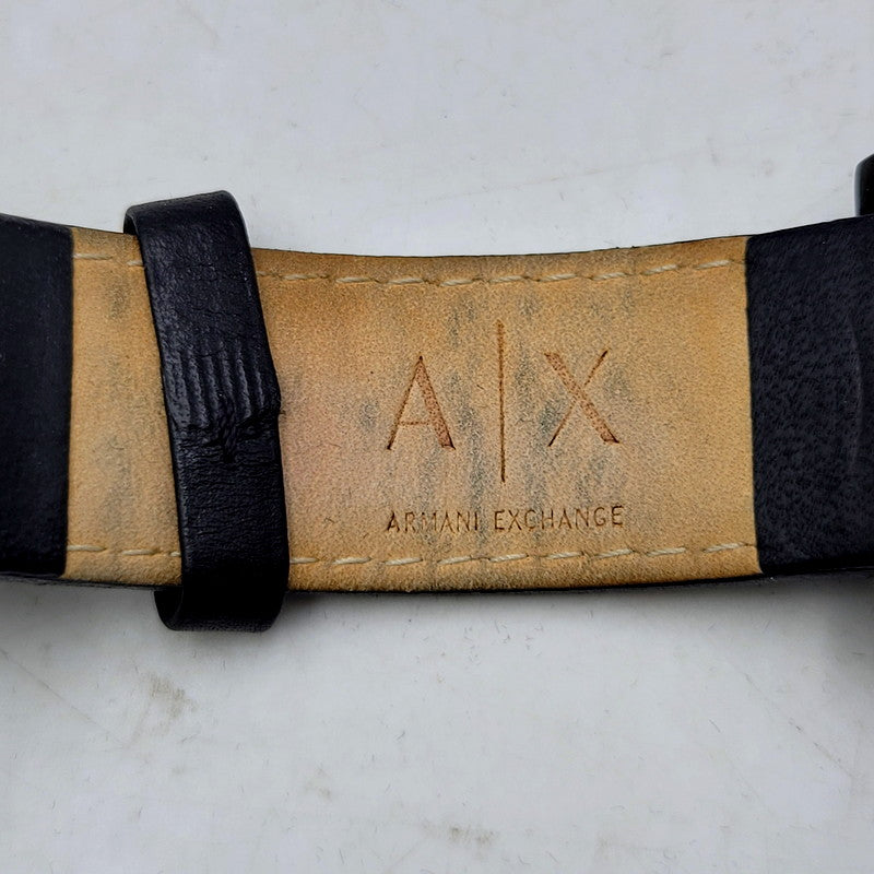 【中古品】【メンズ/レディース】 ARMANI EXCHANGE アルマーニエクスチェンジ AX2098 黒文字盤 クロノグラフ 腕時計 198-250207-as-49-izu カラー：ブラック 万代Net店