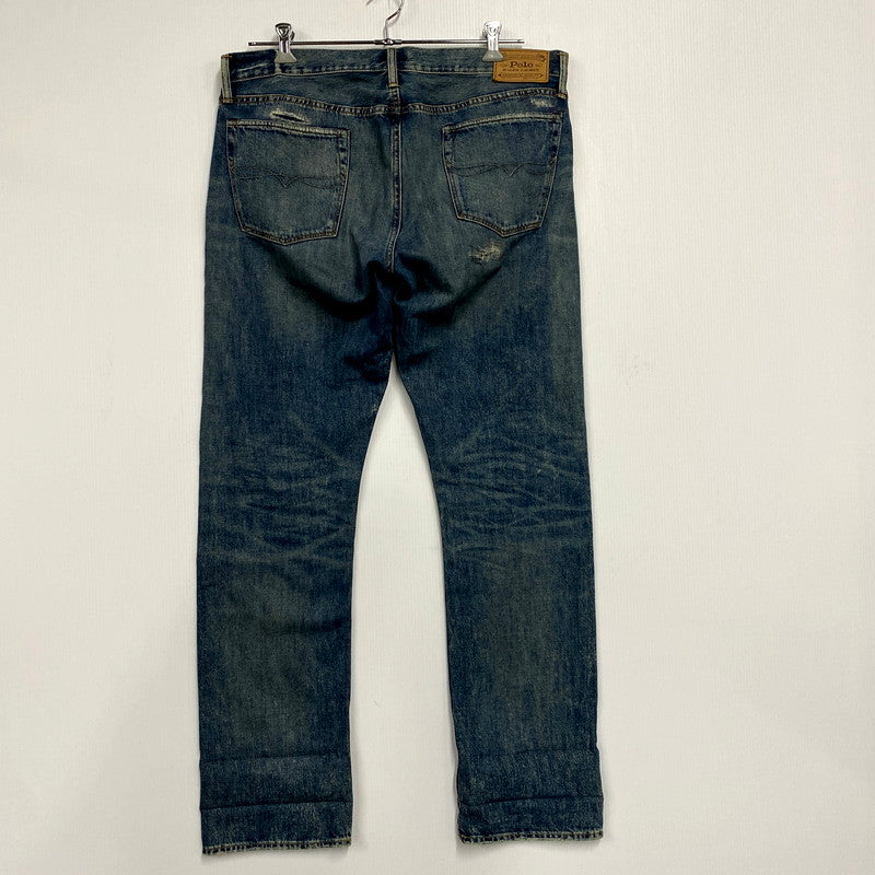 【中古品】【メンズ】 POLO RALPH LAUREN ポロ・ラルフローレン USED DENIM PANTS 09832 ユーズドデニムパンツ ジーンズ ボトムス 158-241231-as-27-izu サイズ：36×34 カラー：インディゴ 万代Net店