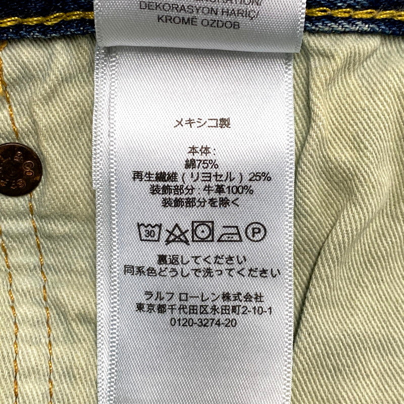 【中古品】【メンズ】 POLO RALPH LAUREN ポロ・ラルフローレン USED DENIM PANTS 09832 ユーズドデニムパンツ ジーンズ ボトムス 158-241231-as-27-izu サイズ：36×34 カラー：インディゴ 万代Net店