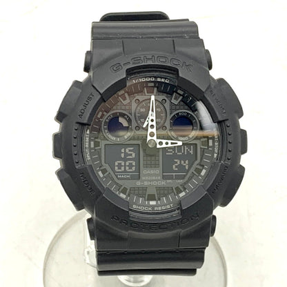 【中古品】【メンズ/レディース】 G-SHOCK ジーショック GA-100 SERIES GA-100シリーズ アナデジ 腕時計 196-241231-as-12-izu サイズ：55 × 51.2 × 16.9 mm カラー：ブラック 万代Net店