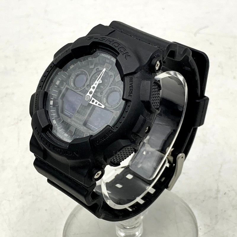 【中古品】【メンズ/レディース】 G-SHOCK ジーショック GA-100 SERIES GA-100シリーズ アナデジ 腕時計 196-241231-as-12-izu サイズ：55 × 51.2 × 16.9 mm カラー：ブラック 万代Net店