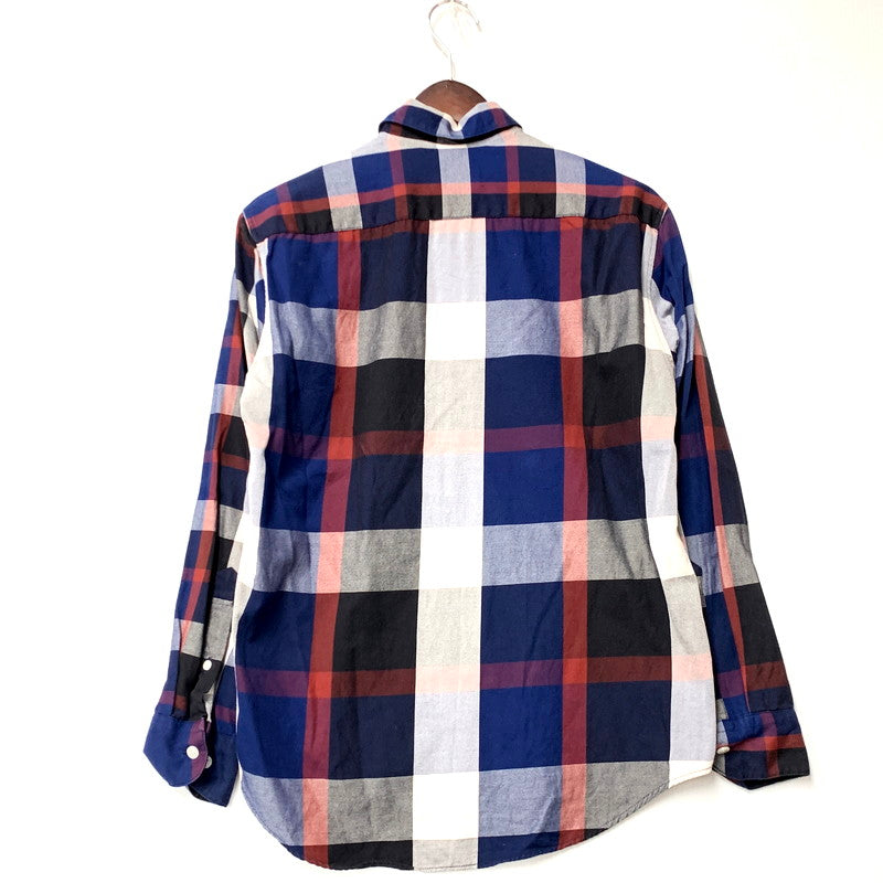 【中古品】【メンズ】 BLACK LABELCRESTBRIDGE ブラックレーベル・クレストブリッジ LS CHECK SHIRT 51M01-100-28 ロングスリーブ チェックシャツ 長袖 トップス 141-250102-as-07-izu サイズ：S カラー：マルチカラー 万代Net店