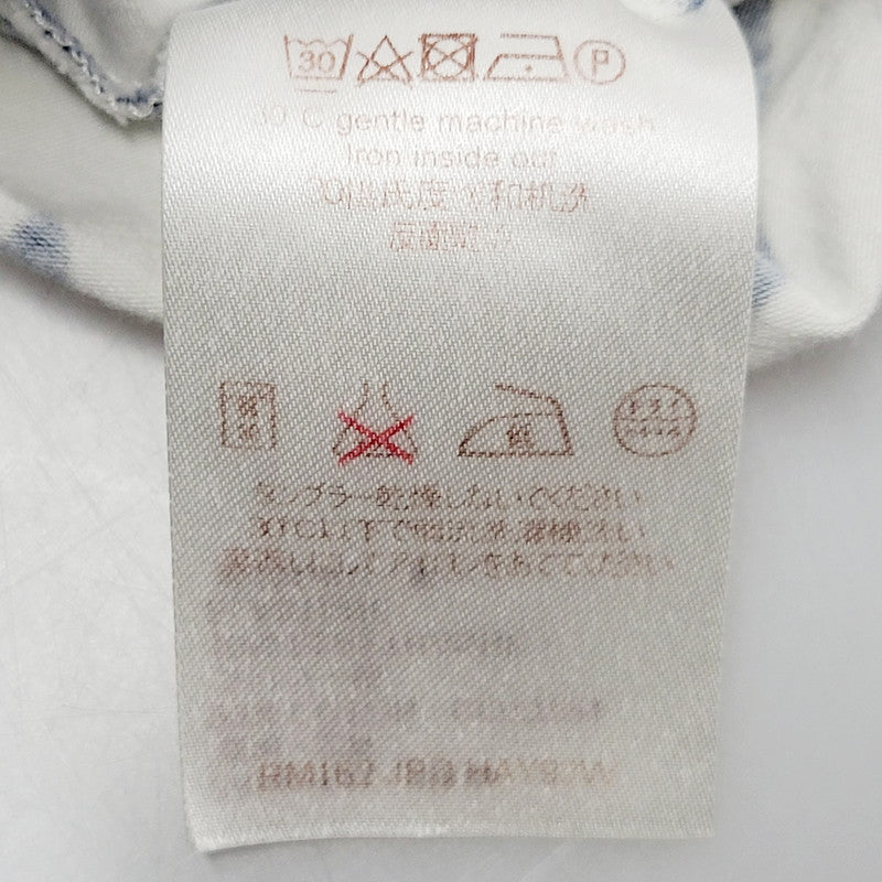 【中古品】【メンズ】 LOUIS VUITTON ルイ・ヴィトン RM162 JPD HAY92W 16AW VOGUEZ VOYAGEZ TEE トップス Tシャツ 半袖 179-241228-ma-15-izu サイズ：M カラー：白/ネイビー 万代Net店