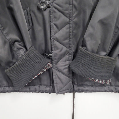 【中古品】【メンズ】 BURBERRY BLACK LABEL バーバリーブラックレーベル BMP38-718-09 FUR FLIGHT JACKET ファーフライトジャケット アウター 長袖 141-241228-ma-14-izu サイズ：M カラー：黒 万代Net店