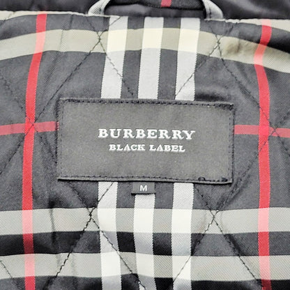 【中古品】【メンズ】 BURBERRY BLACK LABEL バーバリーブラックレーベル BMP38-718-09 FUR FLIGHT JACKET ファーフライトジャケット アウター 長袖 141-241228-ma-14-izu サイズ：M カラー：黒 万代Net店